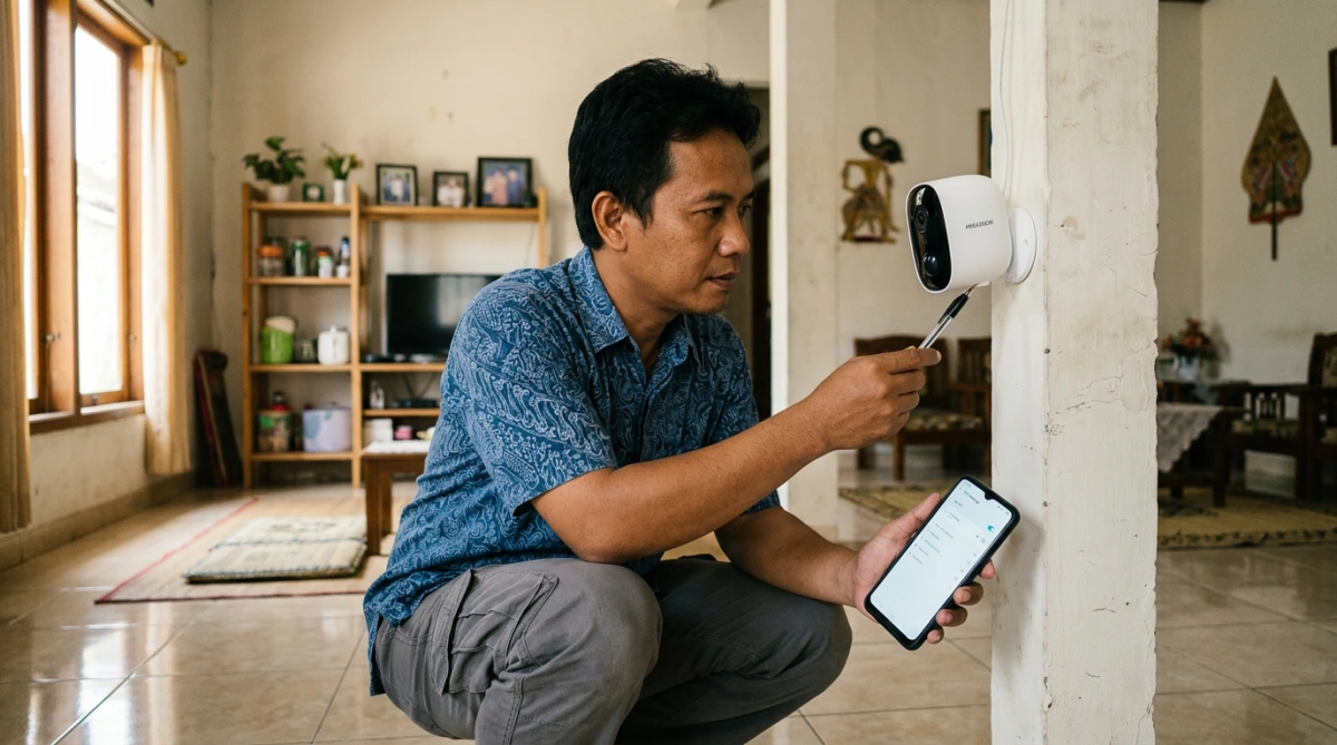 cara koneksi cctv ke wifi